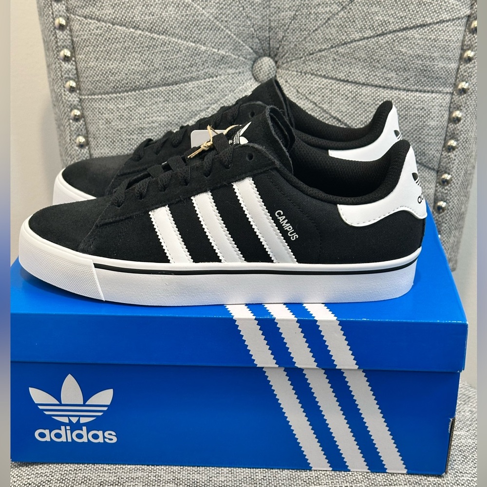Adidas Campus Throwback Design, VULC J IH8038 Sneakers, Size 7